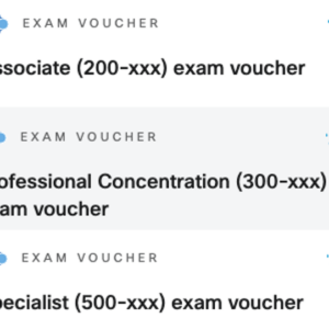 Cisco Certification Exam Voucher 200-xxx | 300-xxx | 500-xxx