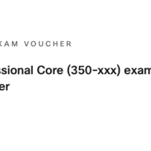 Cisco Certification Exam Voucher 350-xxx